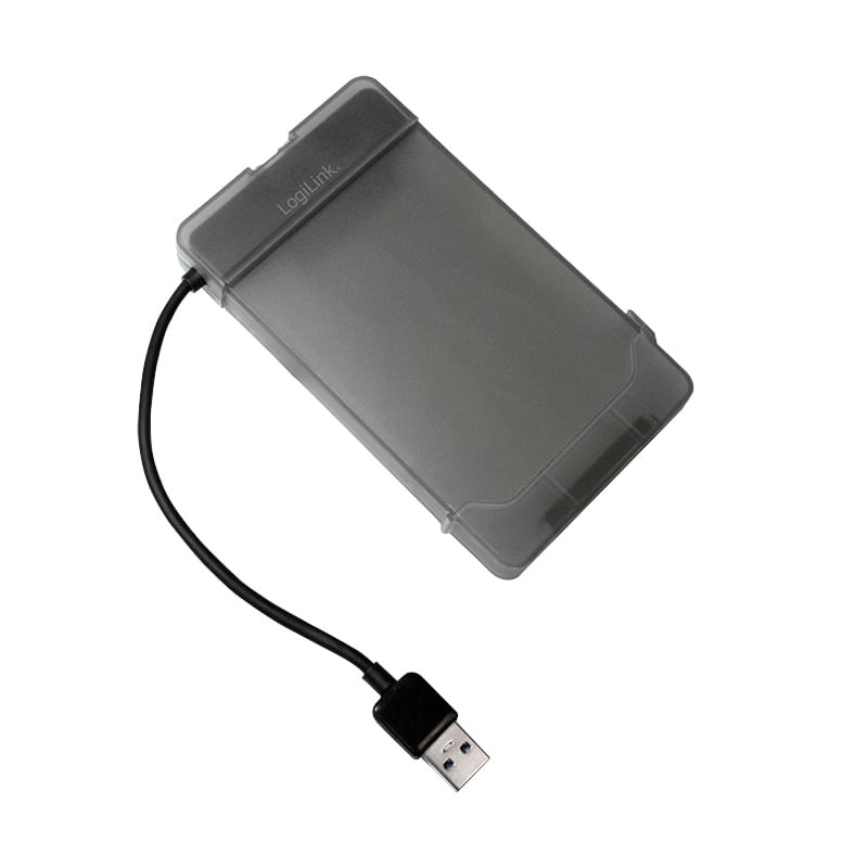 LogiLink-AU0037---Contenitore-per-HDD-SSD---2.5---Serial-ATA-III---ConnettivitAA -USB---Grigio---Da-3.0-a-2.5-S-ATA-con-c