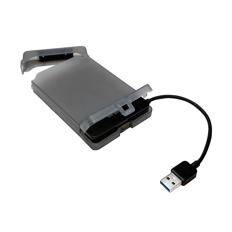 LogiLink-AU0037---Contenitore-per-HDD-SSD---2.5---Serial-ATA-III---ConnettivitAA -USB---Grigio---Da-3.0-a-2.5-S-ATA-con-c