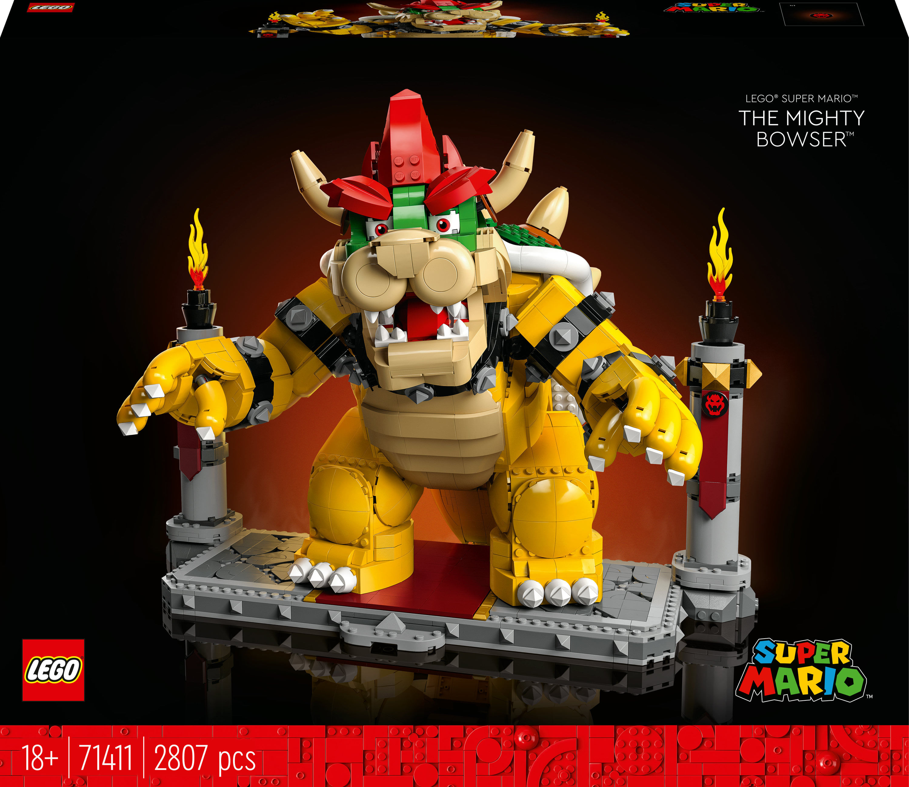 LEGO Super Mario 71411 Il Potente Bowser, Kit di Costruzioni per Adulti, Idee Regalo