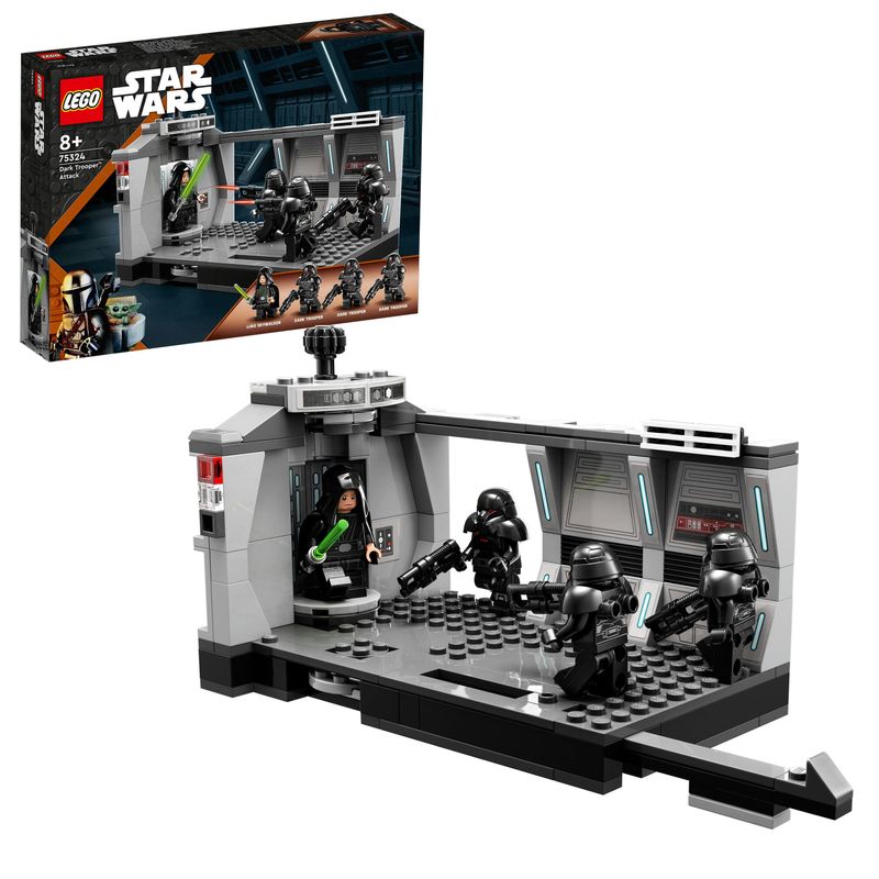 LEGO-Star-Wars-75324-l’Attacco-del-Dark-Trooper-Giocattoli-Guerre-Stellari-Mandalorian-con-Minifigure-di-Luke-Skywalker