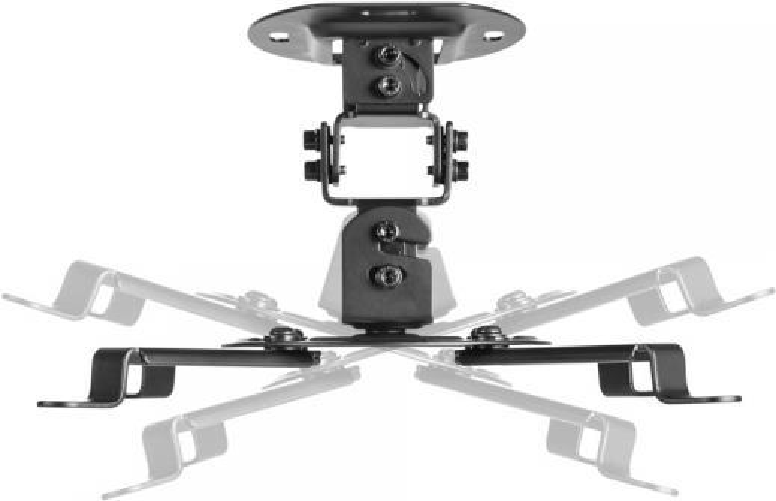 InLine Basic Beamer Deckenhalterung - 15cm - max. 13,5kg (23122A)