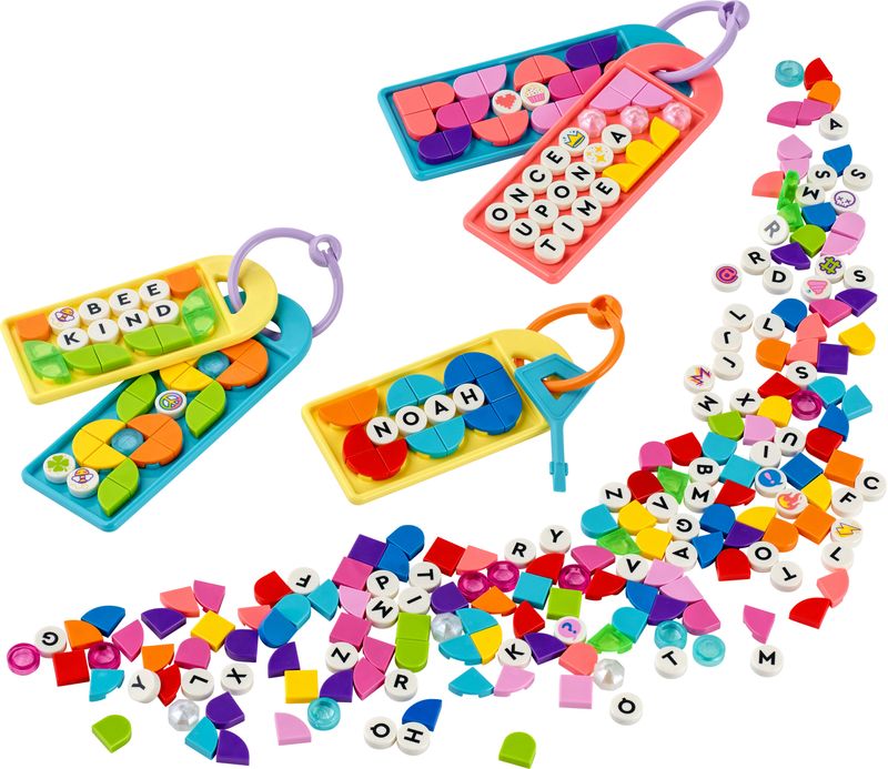 LEGO-DOTS-41949-Multipack-Bag-Tag---Messaggi-Giocattolo-Fai-Da-Te-con-Lettere-e-Disegni-Giochi-per-Bambini-di-6--Anni