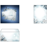 Sigel Snow Star - DL (110 x 220 mm) - Carta - Blu - Bianco - 80 g/m - Germania (DU312)