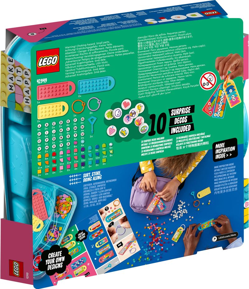 LEGO-DOTS-41949-Multipack-Bag-Tag---Messaggi-Giocattolo-Fai-Da-Te-con-Lettere-e-Disegni-Giochi-per-Bambini-di-6--Anni