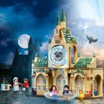 LEGO-Harry-Potter-76398-Ala-dell’infermeria-di-Hogwarts-con-Minifigure-Ron-Weasley-e-Hermione-Granger-Torre-dell-Orologio