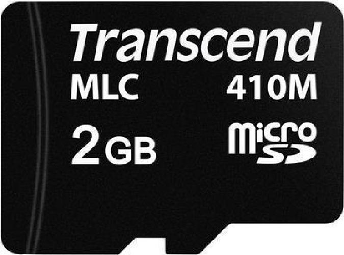 Transcend 410M - Flash-Speicherkarte - 2 GB - A1 / Video Class V10 / UHS-I U1 / Class10 - microSD