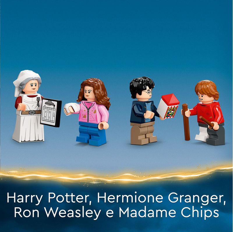 LEGO-Harry-Potter-76398-Ala-dell’infermeria-di-Hogwarts-con-Minifigure-Ron-Weasley-e-Hermione-Granger-Torre-dell-Orologio