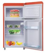 DCG-MF100RCDP-Frigorifero-Doppia-porta-100-Litri-Design-Retro--Rosso