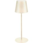 Majestic New Majestic Lampada da Tavolo Agata Avorio Ricaricabile Luce Led Regolabile Waterproof