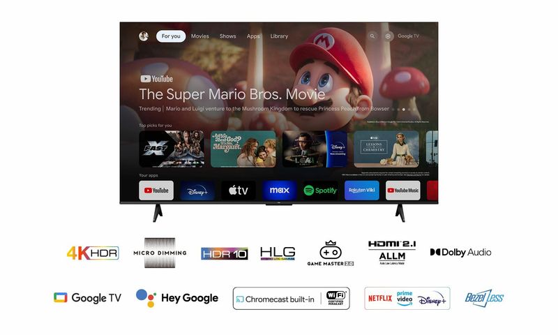 TCL-Serie-P61-Smart-TV-Ultra-HD-4K-75---75P61B-Dolby-Audio-Controlli-Vocali-Google-TV
