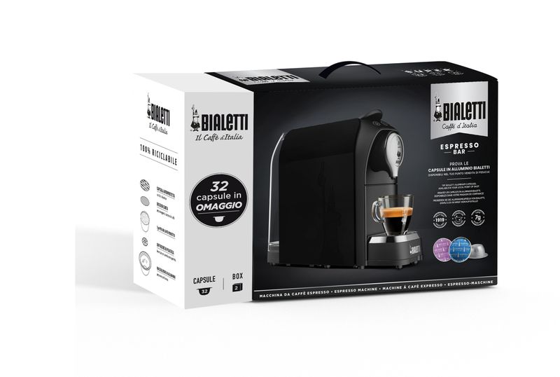 Bialetti-Macchina-Caffe--Super-Nero-con-32-Capsule-Incluse-per-un-Espresso-Perfetto