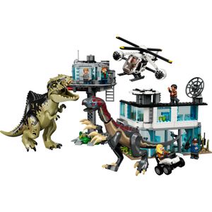 LEGO Jurassic World 76949 l’Attacco del Giganotosauro e del Terizinosauro, Giochi per Bambini dai 9 Anni con Dinosauri