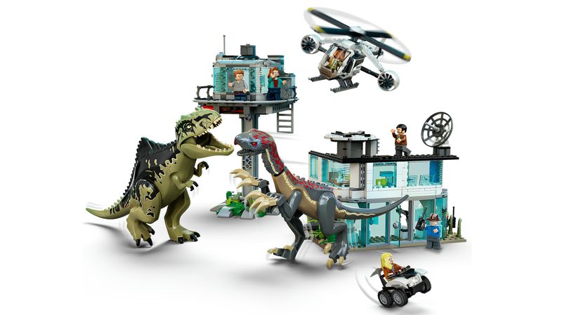 LEGO-Jurassic-World-76949-l’Attacco-del-Giganotosauro-e-del-Terizinosauro-Giochi-per-Bambini-dai-9-Anni-con-Dinosauri