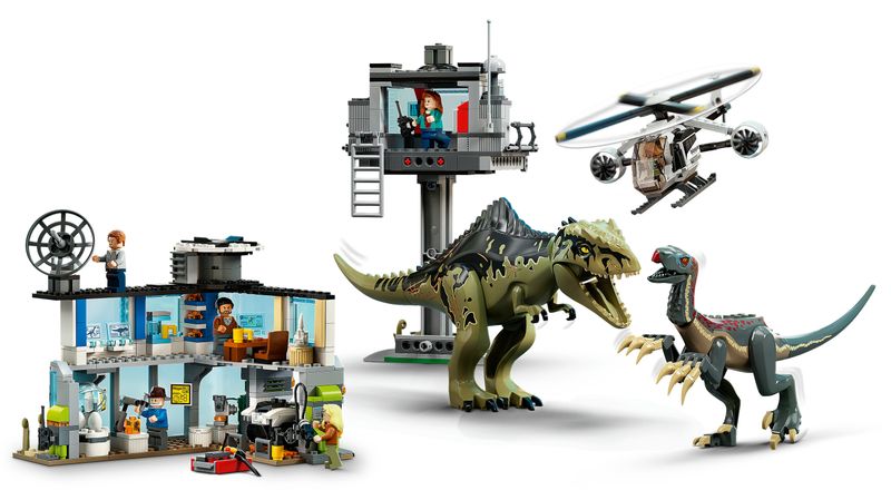 LEGO-Jurassic-World-76949-l’Attacco-del-Giganotosauro-e-del-Terizinosauro-Giochi-per-Bambini-dai-9-Anni-con-Dinosauri