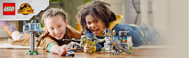 LEGO-Jurassic-World-76949-l’Attacco-del-Giganotosauro-e-del-Terizinosauro-Giochi-per-Bambini-dai-9-Anni-con-Dinosauri