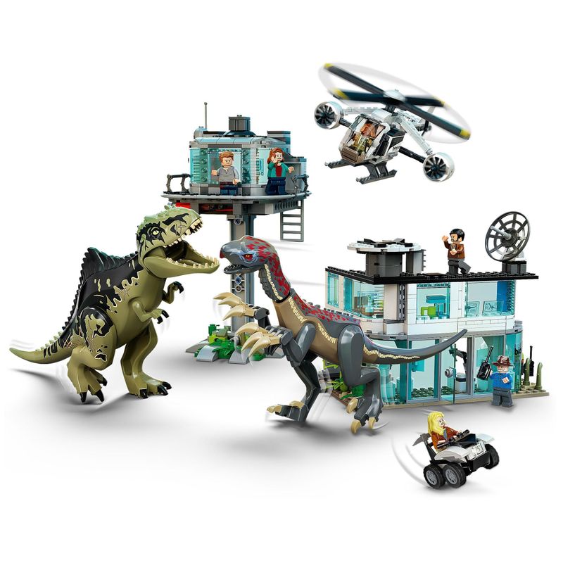 LEGO-Jurassic-World-76949-l’Attacco-del-Giganotosauro-e-del-Terizinosauro-Giochi-per-Bambini-dai-9-Anni-con-Dinosauri