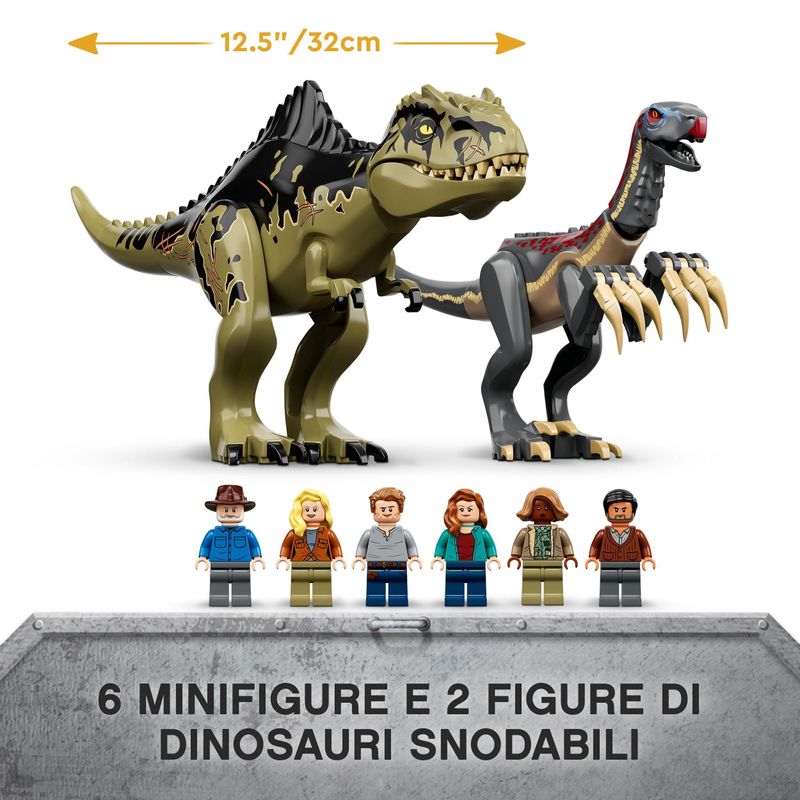 LEGO-Jurassic-World-76949-l’Attacco-del-Giganotosauro-e-del-Terizinosauro-Giochi-per-Bambini-dai-9-Anni-con-Dinosauri