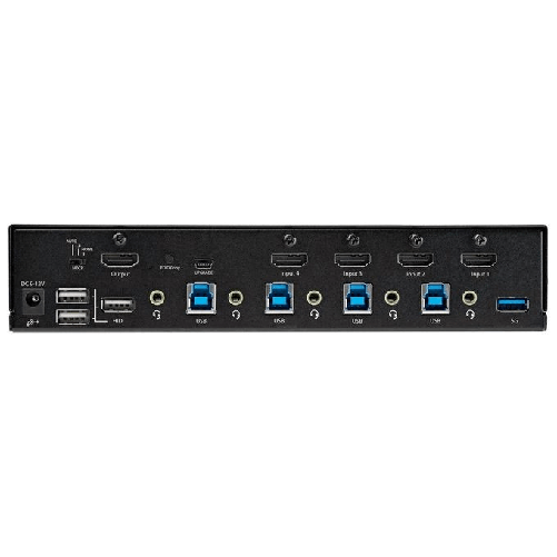 StarTech.com-KVM-Switch-HDMI-a-4-porte---Monitor-singolo-4K-60Hz-Ultra-HD-HDR---Switch-KVM-HDMI-2.0-per-PC-con-2-porte-USB-3.0-Hub--5Gbps--e-4x-USB-2.0-Audio---Tasti-scelta-rapida---TAA--SV431HU34K6-