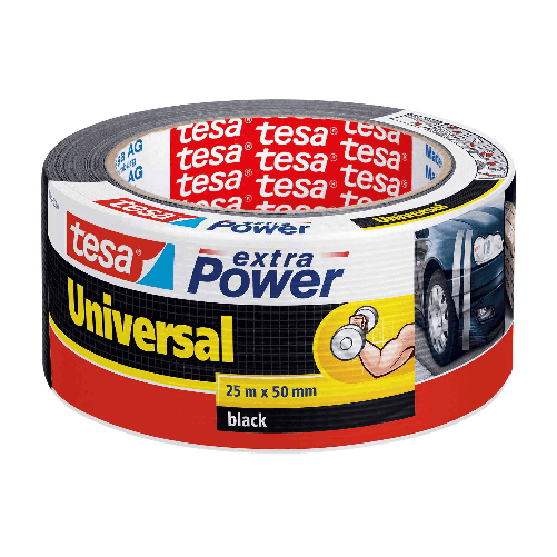 TESA NASTRO ADESIVO 25mtx50mm NERO tesa  Extra Power Universal