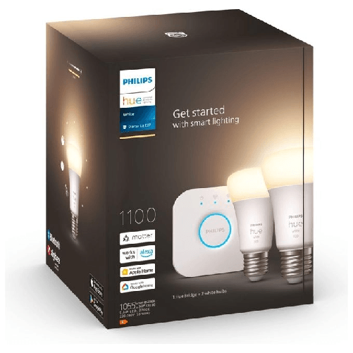 Philips-Hue-White-Starter-Kit-Bridge---2-Lampadine-Smart-E27-75W