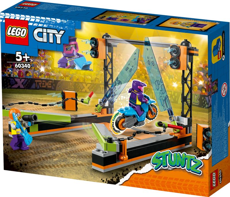 LEGO-City-Stuntz-60340-Sfida-Acrobatica-delle-Lame-Moto-Giocattolo-con-Minifigure-Giochi-per-Bambini-e-Bambine-dai-5-Anni