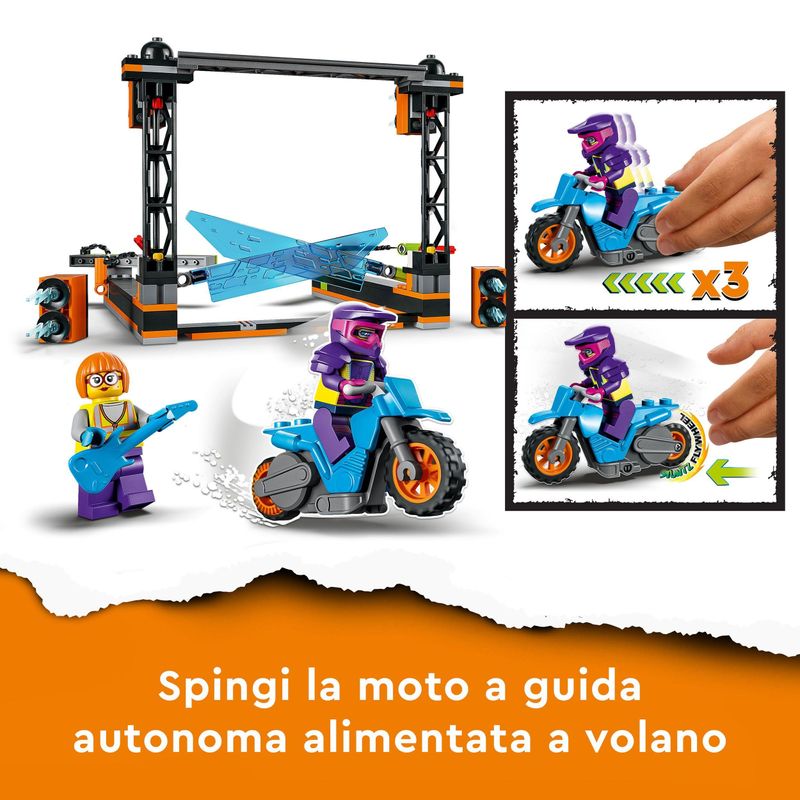 LEGO-City-Stuntz-60340-Sfida-Acrobatica-delle-Lame-Moto-Giocattolo-con-Minifigure-Giochi-per-Bambini-e-Bambine-dai-5-Anni