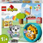 LEGO DUPLO 10977 Il Mio Primo Cagnolino e Gattino con Suoni, Set con Gatto e Cane Giocattolo