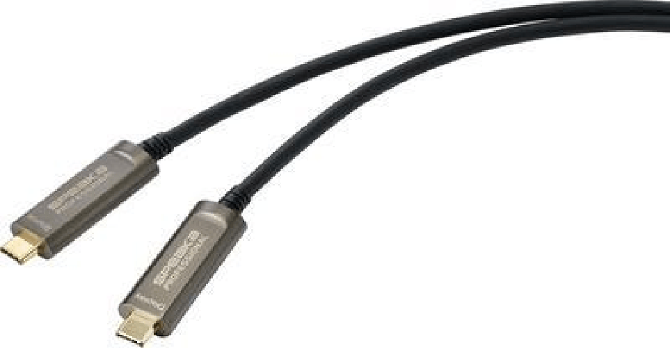SpeaKa Professional USB-C / DisplayPort Anschlusskabel 15.00 m SP-9505616 TPE-Mantel Schwarz [1x USB-C Stecker