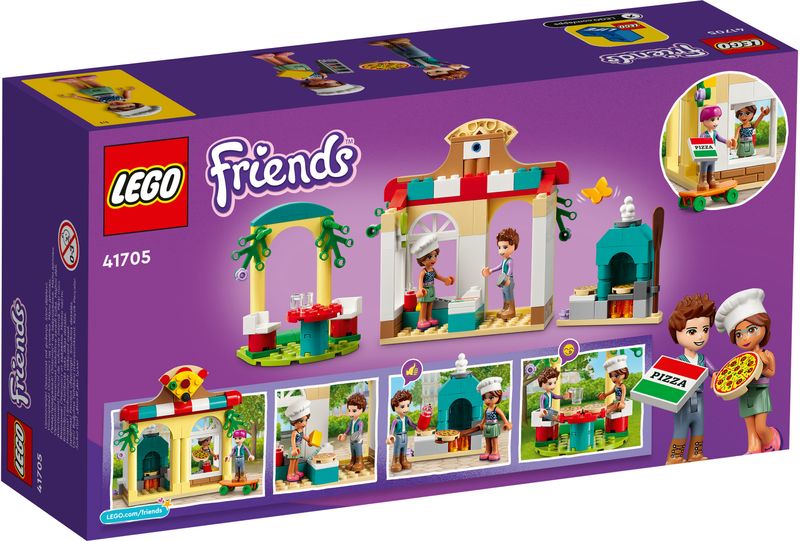 LEGO-Friends-41705-La-Pizzeria-di-Heartlake-City-con-Pizza-Cibo-Giocattolo-e-Mini-Bamboline-Giochi-per-Bambini-dai-5-Anni