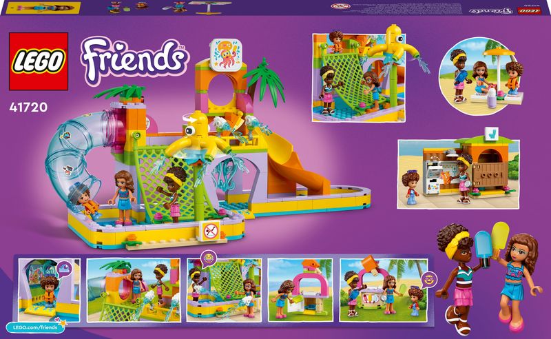 LEGO-Friends-41720-Parco-Acquatico-Piscina-con-Scivolo-con-Mini-Bamboline-Idea-Regalo-Giochi-per-Bambini-dai-6-Anni