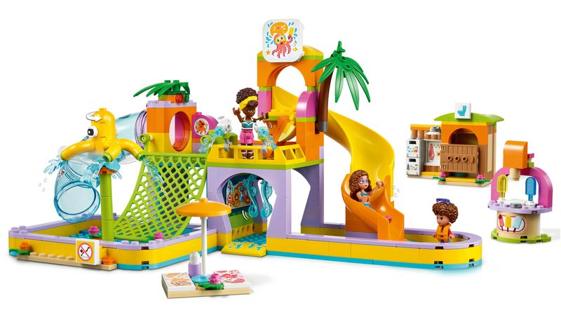 LEGO-Friends-41720-Parco-Acquatico-Piscina-con-Scivolo-con-Mini-Bamboline-Idea-Regalo-Giochi-per-Bambini-dai-6-Anni