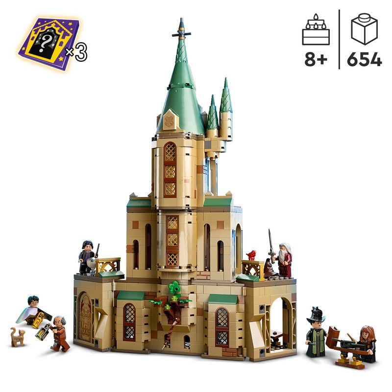 LEGO-Harry-Potter-76402-Hogwarts--Ufficio-di-Silente-Castello-Giocattolo-con-Cappello-Parlante-e-Spada-di-Grifondoro