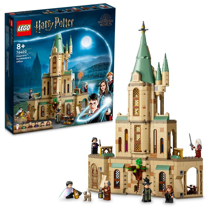 LEGO-Harry-Potter-76402-Hogwarts--Ufficio-di-Silente-Castello-Giocattolo-con-Cappello-Parlante-e-Spada-di-Grifondoro