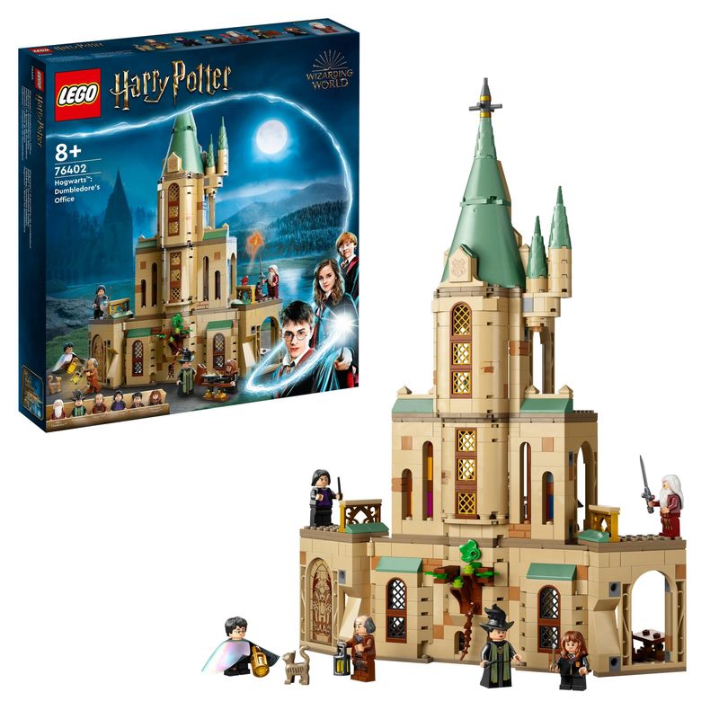 LEGO-Harry-Potter-76402-Hogwarts--Ufficio-di-Silente-Castello-Giocattolo-con-Cappello-Parlante-e-Spada-di-Grifondoro