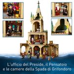 LEGO-Harry-Potter-76402-Hogwarts--Ufficio-di-Silente-Castello-Giocattolo-con-Cappello-Parlante-e-Spada-di-Grifondoro