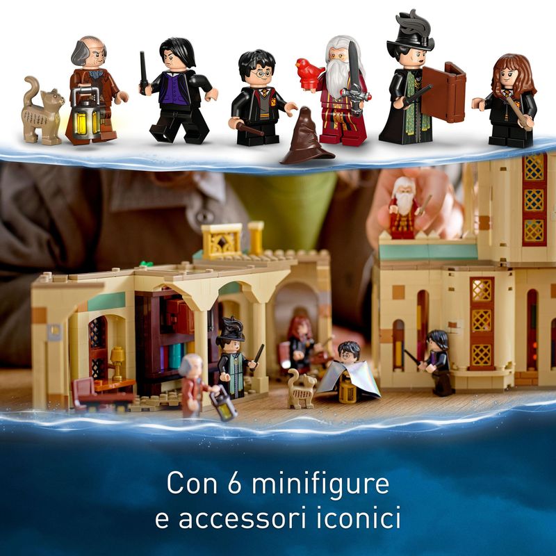 LEGO-Harry-Potter-76402-Hogwarts--Ufficio-di-Silente-Castello-Giocattolo-con-Cappello-Parlante-e-Spada-di-Grifondoro