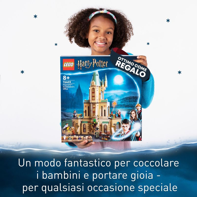 LEGO-Harry-Potter-76402-Hogwarts--Ufficio-di-Silente-Castello-Giocattolo-con-Cappello-Parlante-e-Spada-di-Grifondoro