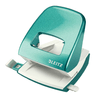 LEITZ-Perforatore-2-fori-5008-WOW-acqua-marina-metal-max-30fg-LEITZ
