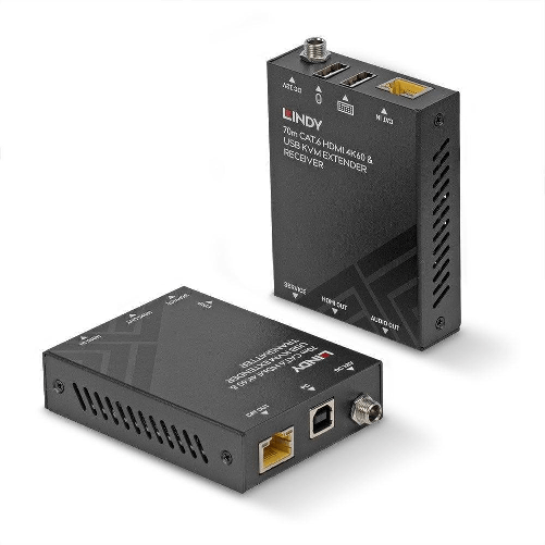 LINDY___  Lindy 39383 estensore KVM Trasmettitore e ricevitore (70m Cat.6 HDMI 4K60, USB &