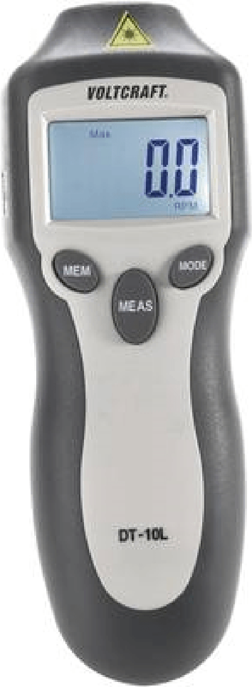 Voltcraft DT-10L Laser-Drehzahlmesser 2 - 99 999 U/min, Ber¼hrungsloser Drehzahlmesser (28037C70A)