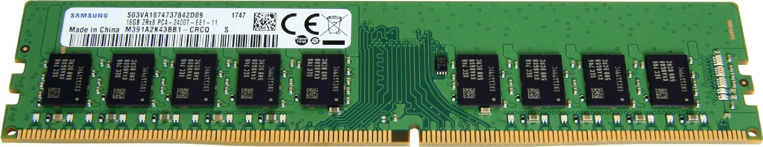 Grafenthal - DDR4 - 16 GB - DIMM 288-PIN - 2400 MHz / PC4-19200 - CL17 - 1.2 V - ungepuffert - ECC (652G7005)