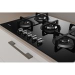 Indesit-ING-72T-BK-Nero-Da-incasso-73-cm-Gas-5-Fornello-i-