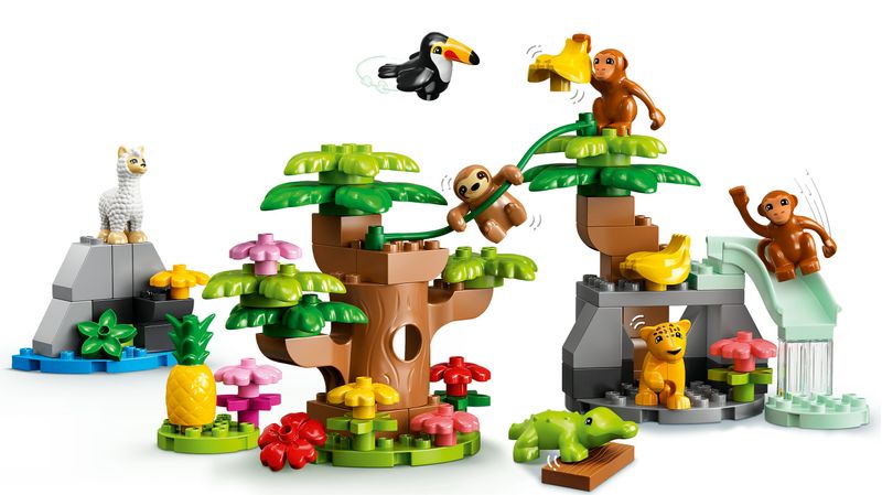 LEGO-DUPLO-10973-Animali-del-Sud-America-Giochi-Educativi-per-Bambini-dai-2-ai-5-Anni-con-7-Figure-di-Animali-Giocattolo