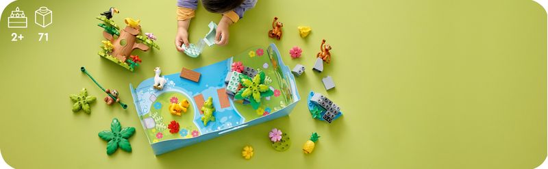 LEGO-DUPLO-10973-Animali-del-Sud-America-Giochi-Educativi-per-Bambini-dai-2-ai-5-Anni-con-7-Figure-di-Animali-Giocattolo