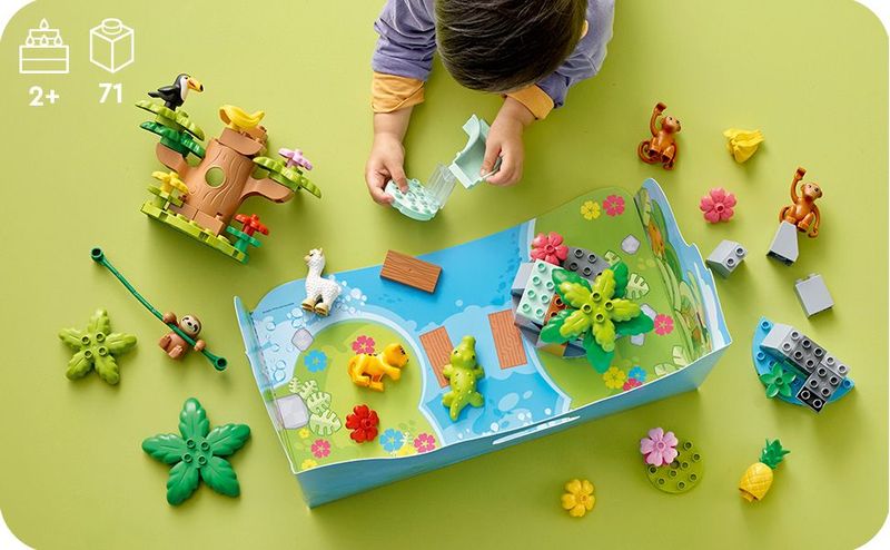 LEGO-DUPLO-10973-Animali-del-Sud-America-Giochi-Educativi-per-Bambini-dai-2-ai-5-Anni-con-7-Figure-di-Animali-Giocattolo