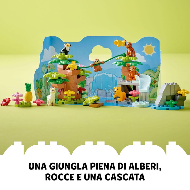 LEGO-DUPLO-10973-Animali-del-Sud-America-Giochi-Educativi-per-Bambini-dai-2-ai-5-Anni-con-7-Figure-di-Animali-Giocattolo