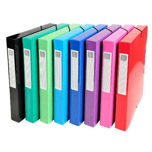 EXACOMPTA-Scatola-archivio-box-Iderama-dorso-40mm-A4-col-ass.-Exacompta