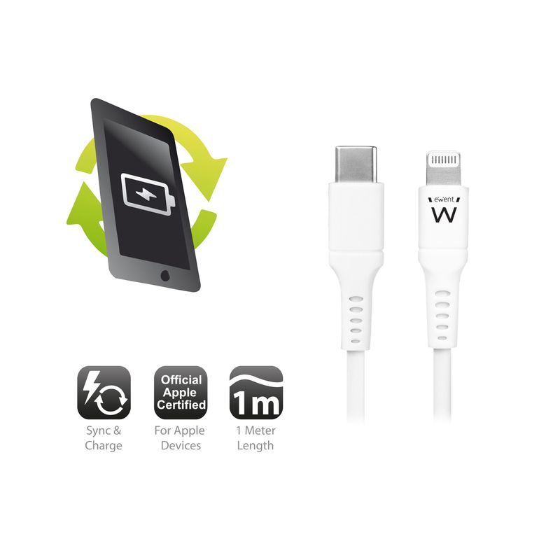 EMINENT-Cavo-USB-C-Lightning-per-smartphone-e-tablet-1mt-Eminent