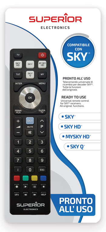 Superior-Electronics-SUPTRB027-telecomando-Sky-Pulsanti