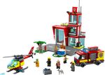 LEGO-City-Fire-Caserma-dei-Pompieri-con-Camion-ed-Elicottero-Giocattolo-e-Garage